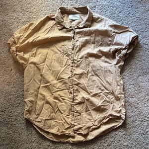 XiRENA Casual Tan Button Down Shirt